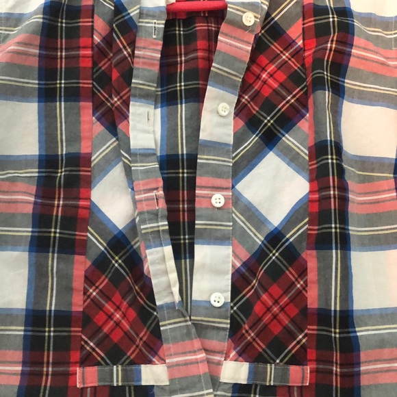 jcrew red/blue tinted flannel - Picture 4 of 4